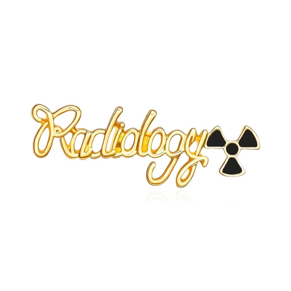 Пін радіологу Radiology золотистий