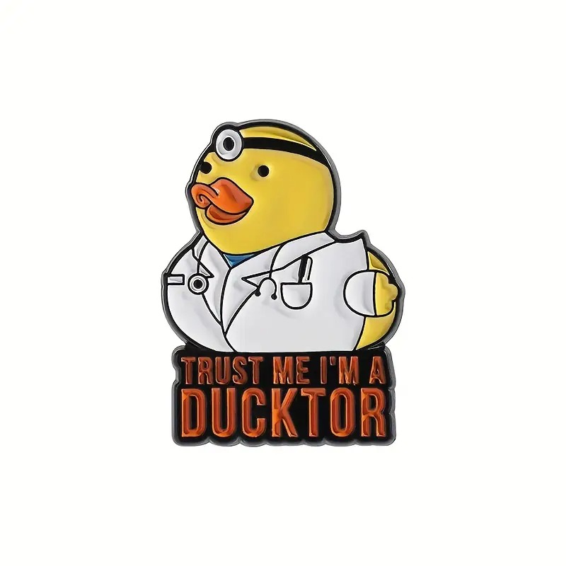Пін медику Качка: Trust me, I’m a Ducktor різнокольоровий