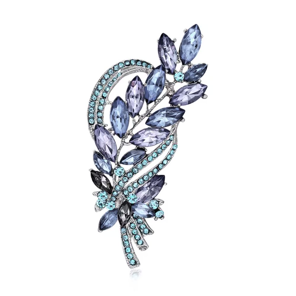 Брошка Ніжний Сонет синя