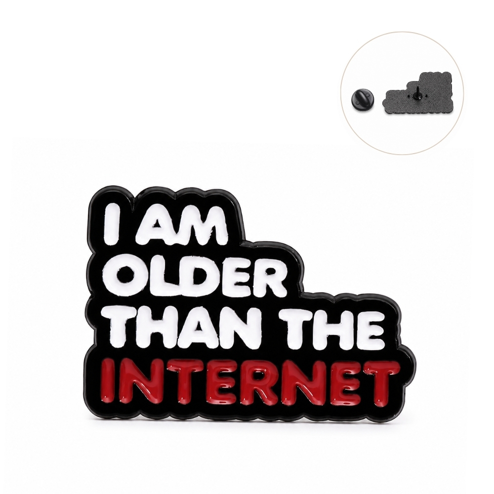Значок-пін I Am Older Than The Internet різнокольоровий
