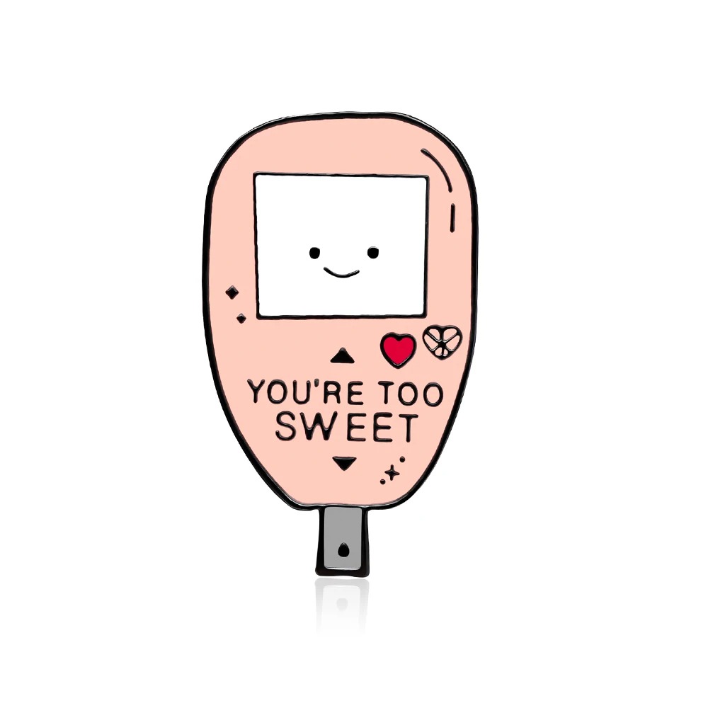 Пин медику Глюкометр You’re too sweet бежевый